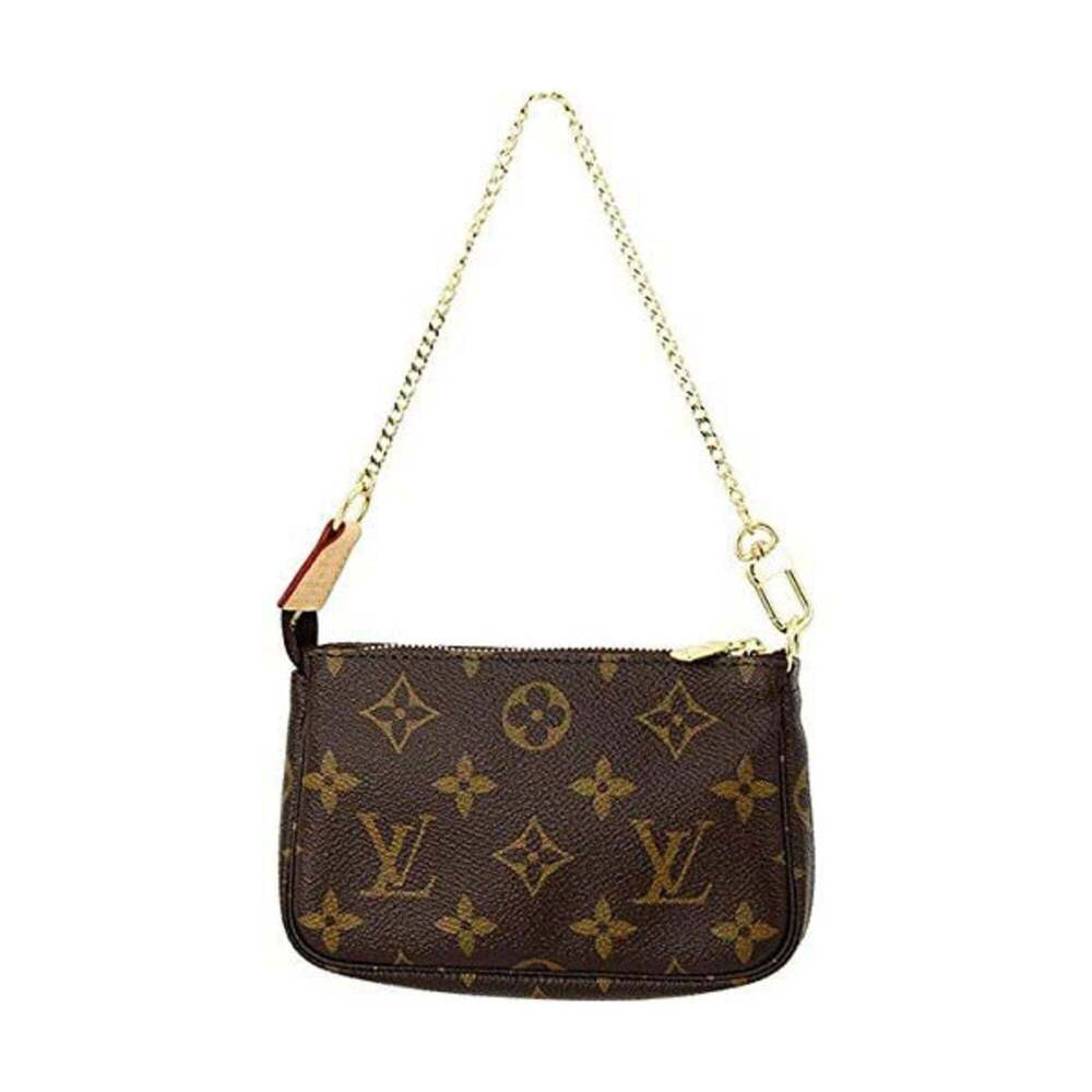 LOUIS VUITTON Authentic Brown Monogram Canvas Pochette Pouch - Picture 7 of 7